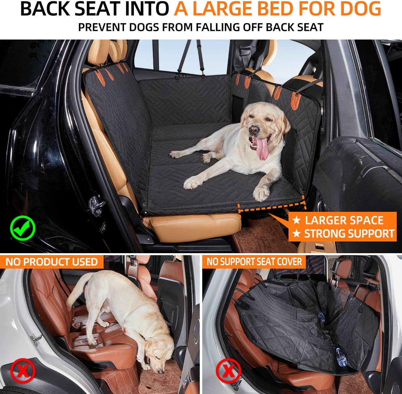 Hard Bottom Seat Extender for Dogs