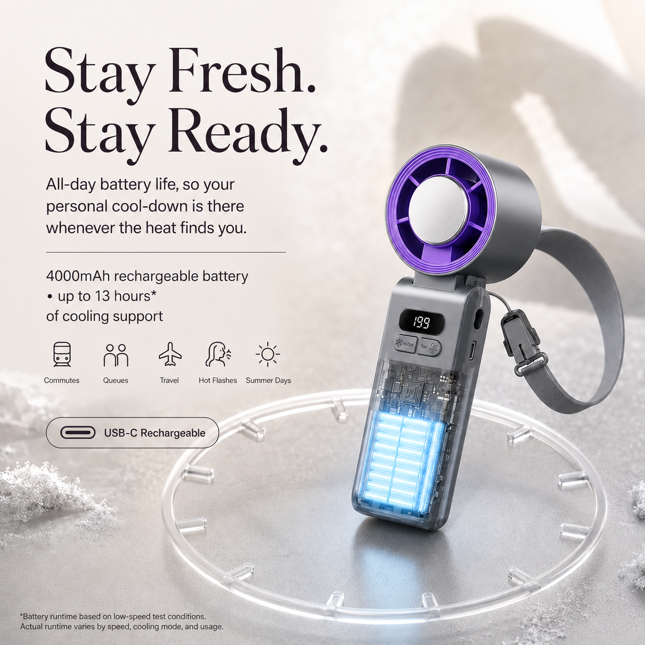 ICYCOOL™ Handheld Cooling Fan