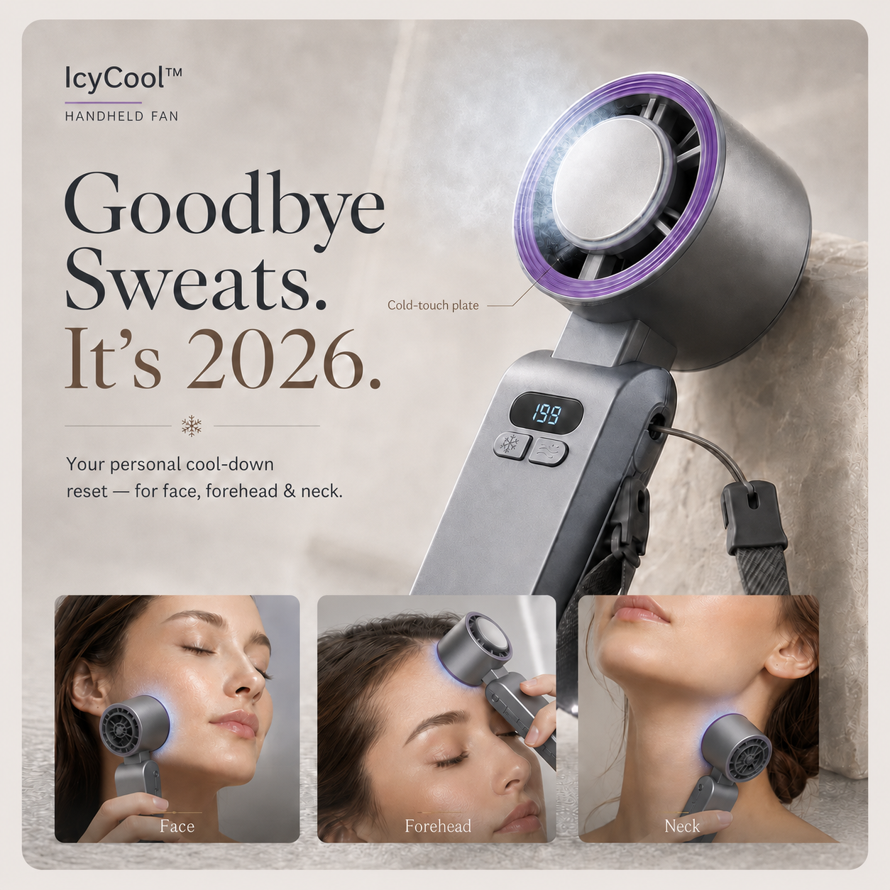 ICYCOOL™ Handheld Cooling Fan