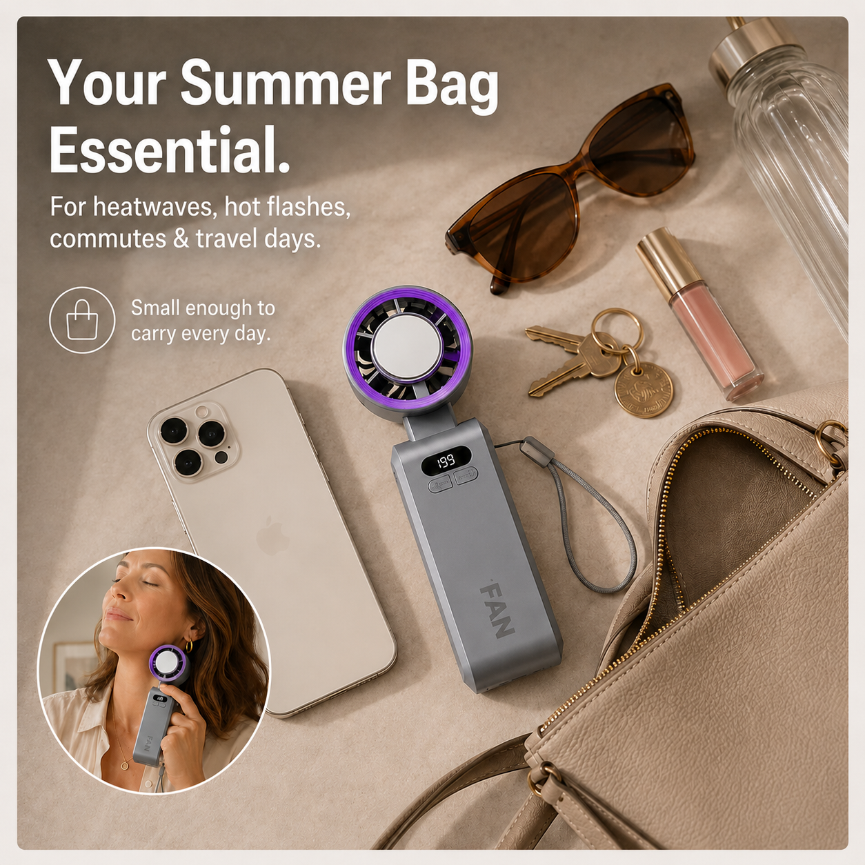 ICYCOOL™ Handheld Cooling Fan
