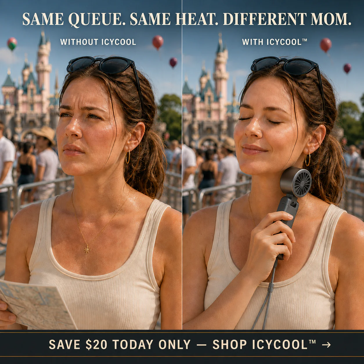 ICYCOOL™ Handheld Cooling Fan